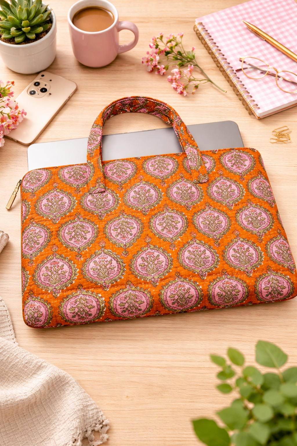 Premium Pure Cotton Laptop Bag (17 x 14 inches)