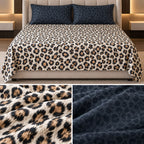 Wild Safari Luxury Animal Print Thick Cotton Bedsheet Set – King Size 3 Pcs