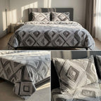 Botanical Floral Winter Bedsheet Set – Ultra Soft & Cozy King Size (3 Pcs)