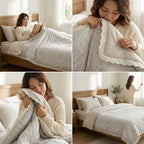 Lavender Cottage Reversible Comforter – Double Bed 230 × 250 CM