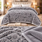 Feather Touch Triple Ply Luxury Winter Blanket – Double Bed | Heavy & Super Soft Product Code :- 55B335RKEH