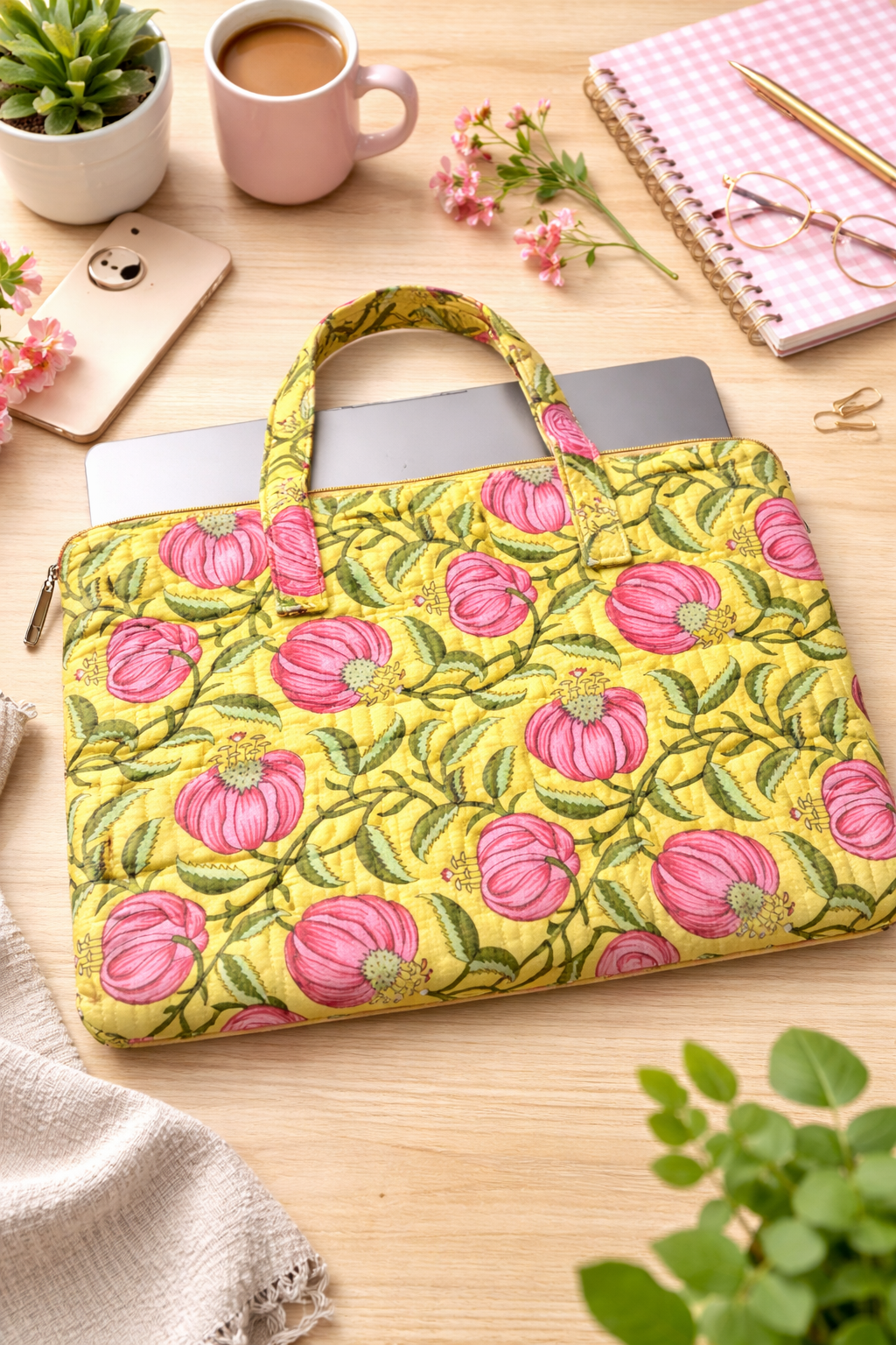 Premium Pure Cotton Laptop Bag (17 x 14 inches)