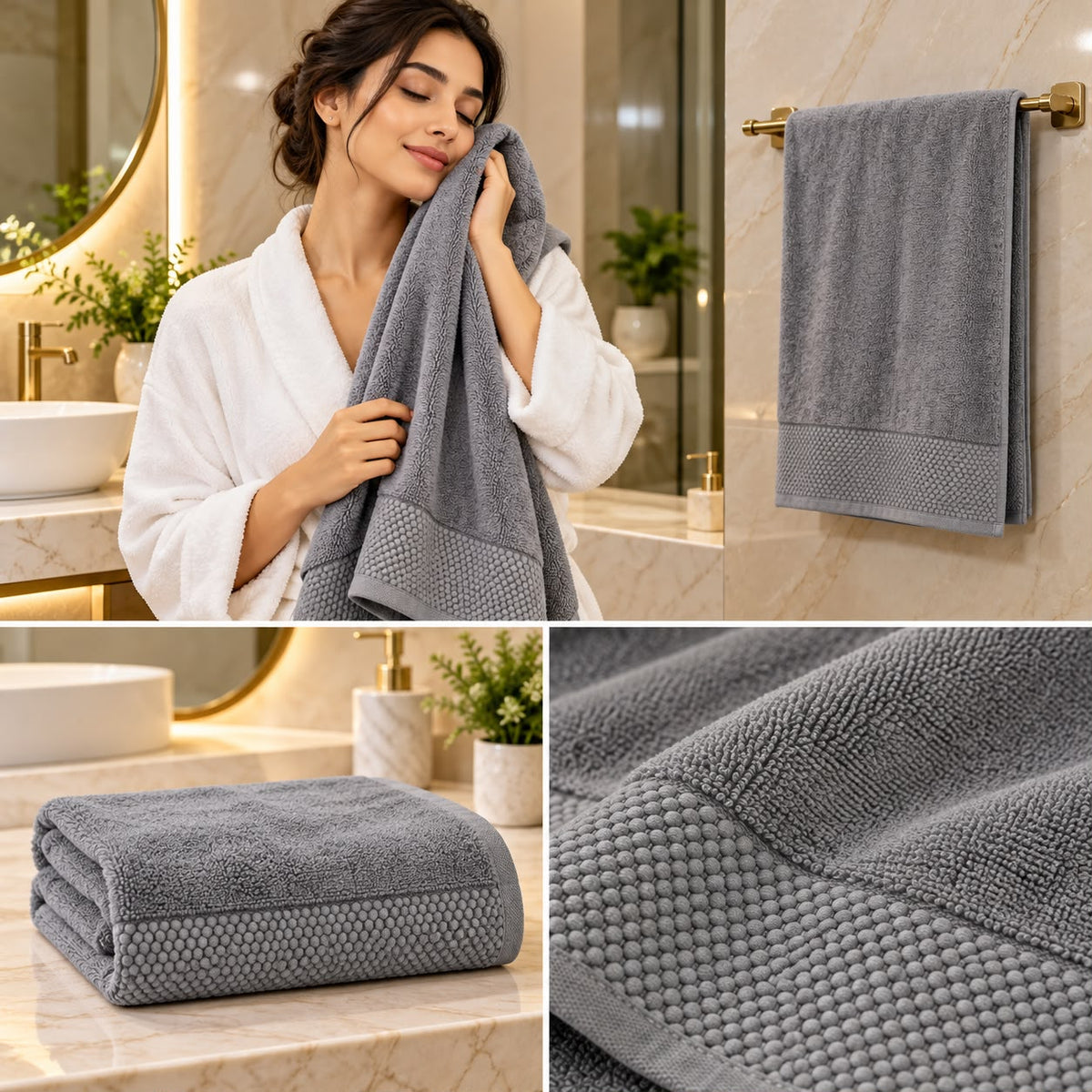 Cloud Soft Bath Towel – 75 × 150 CM | Ultra Soft & Absorbent Luxury Towel