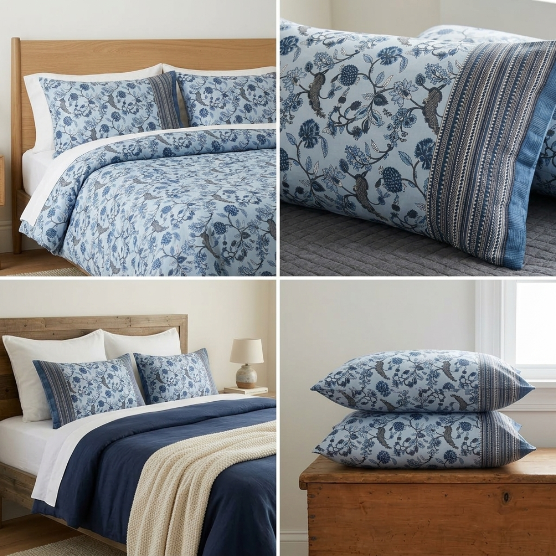 Premium Cotton Pillow Covers (Set of 2) – Multicolour 20* 36 inch