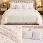 Pure Muslin Luxury 6 Pcs Comforter Bedding Set – King Size Product Code :- 55B385RKEH