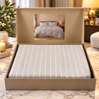 Luxe Stripes Premium Bedsheet Gift Box – Elegant King Size 3 Piece Bedding Set