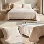 Embossed Winter Bedsheet Set – Ultra Soft & Cozy King Size (3 Pcs)