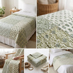 Heritage Patchwork Gudri Quilt – Single Bed