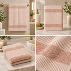 Luxe Waffle Terry Cotton Hand Towel – 40 × 60 CM | Textured Everyday Towel