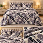 Ultra Soft Velvet Winter Bedsheet Set – Double Bed 3 Pcs