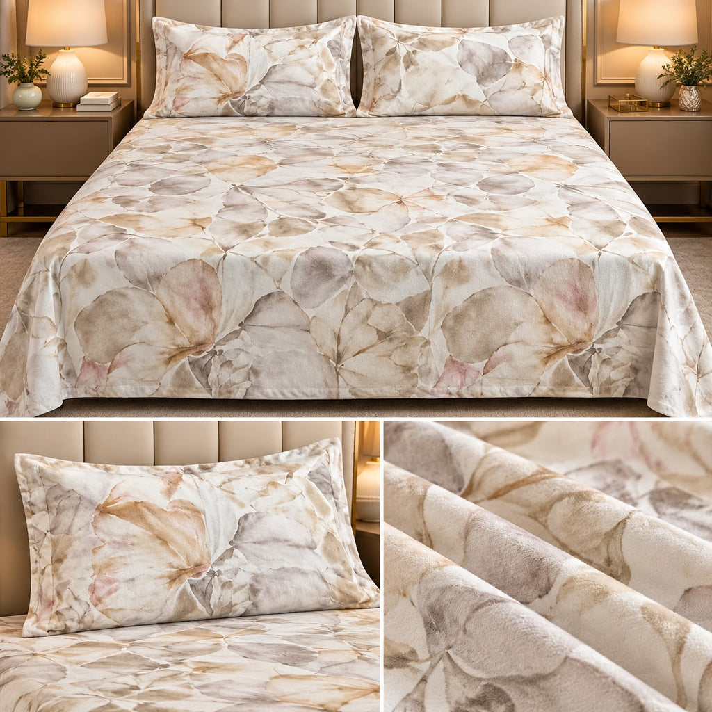 Cozy Luxe Winter Bedsheet Set – King Size 3 Pcs Product Code :- 55B2150RKEH