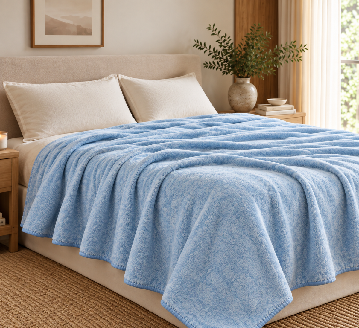 CloudSoft Premium AC Blanket – King Size | Lightweight All-Season Comfort Product Code :- 55B199RKEH