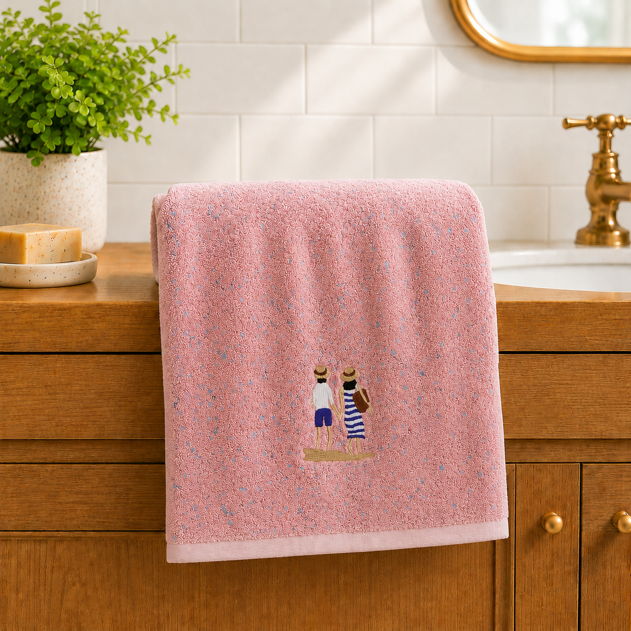 Family Cotton Bath Towels – 55 x 28 Inches Product Code :- 55B56RKEH