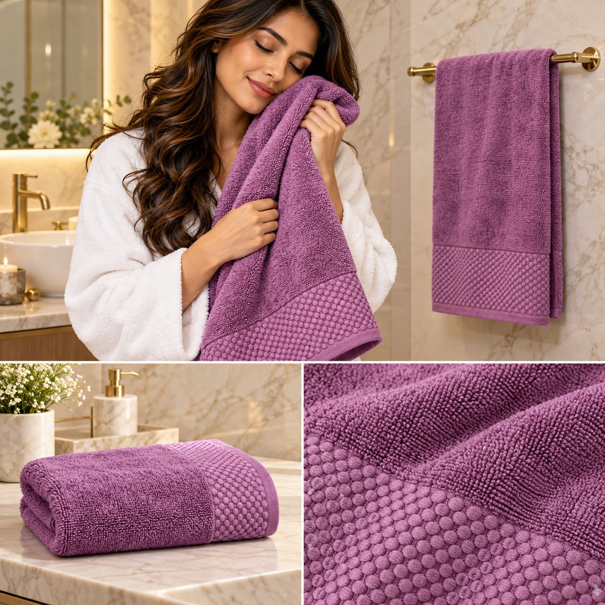 Cloud Soft Bath Towel – 75 × 150 CM | Ultra Soft & Absorbent Luxury Towel