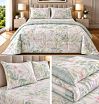 Bliss Floral 4 Pcs King Size Comforter Set – 100% Cotton