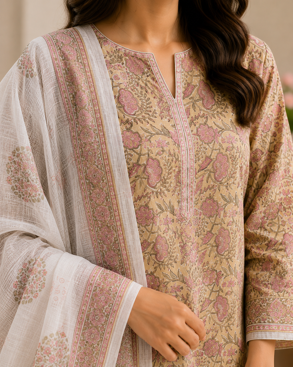 Zehra 3-Piece Unstitched Suit 🌸