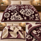 Dual-Side Reversible Winter Blanket – Double Bed | Ultra Soft Plush Velvet Luxury Blanket