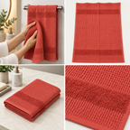 Luxe Waffle Terry Cotton Hand Towel – 40 × 60 CM | Textured Everyday Towel