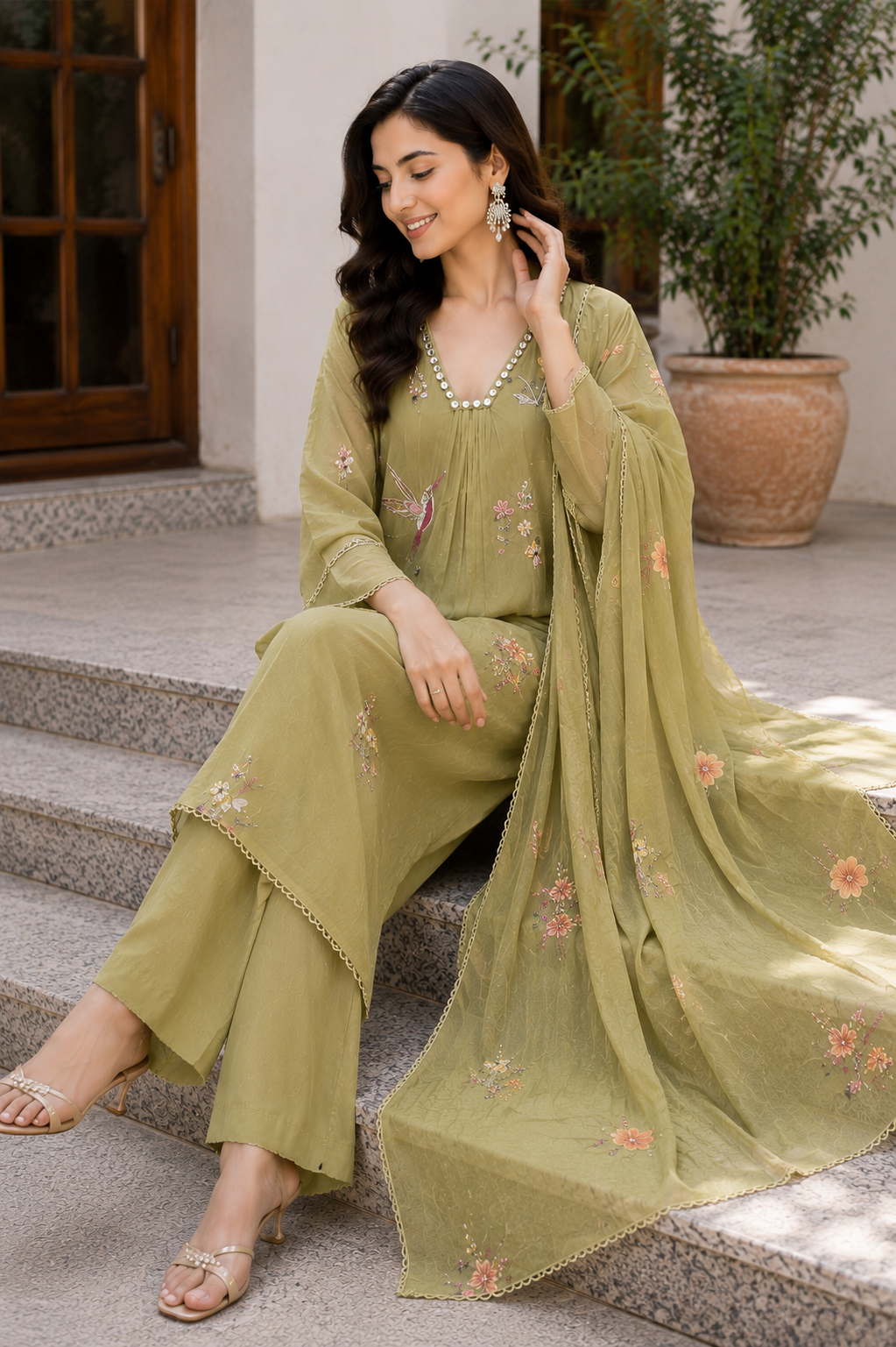 Eira 3-Piece Stitched Suit 💐