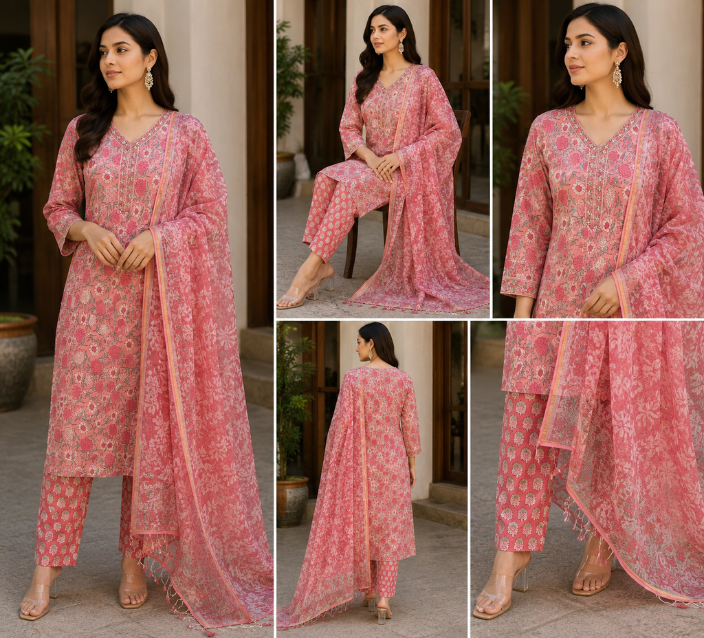 Zoya 3-Piece Stitched Suit 🌷