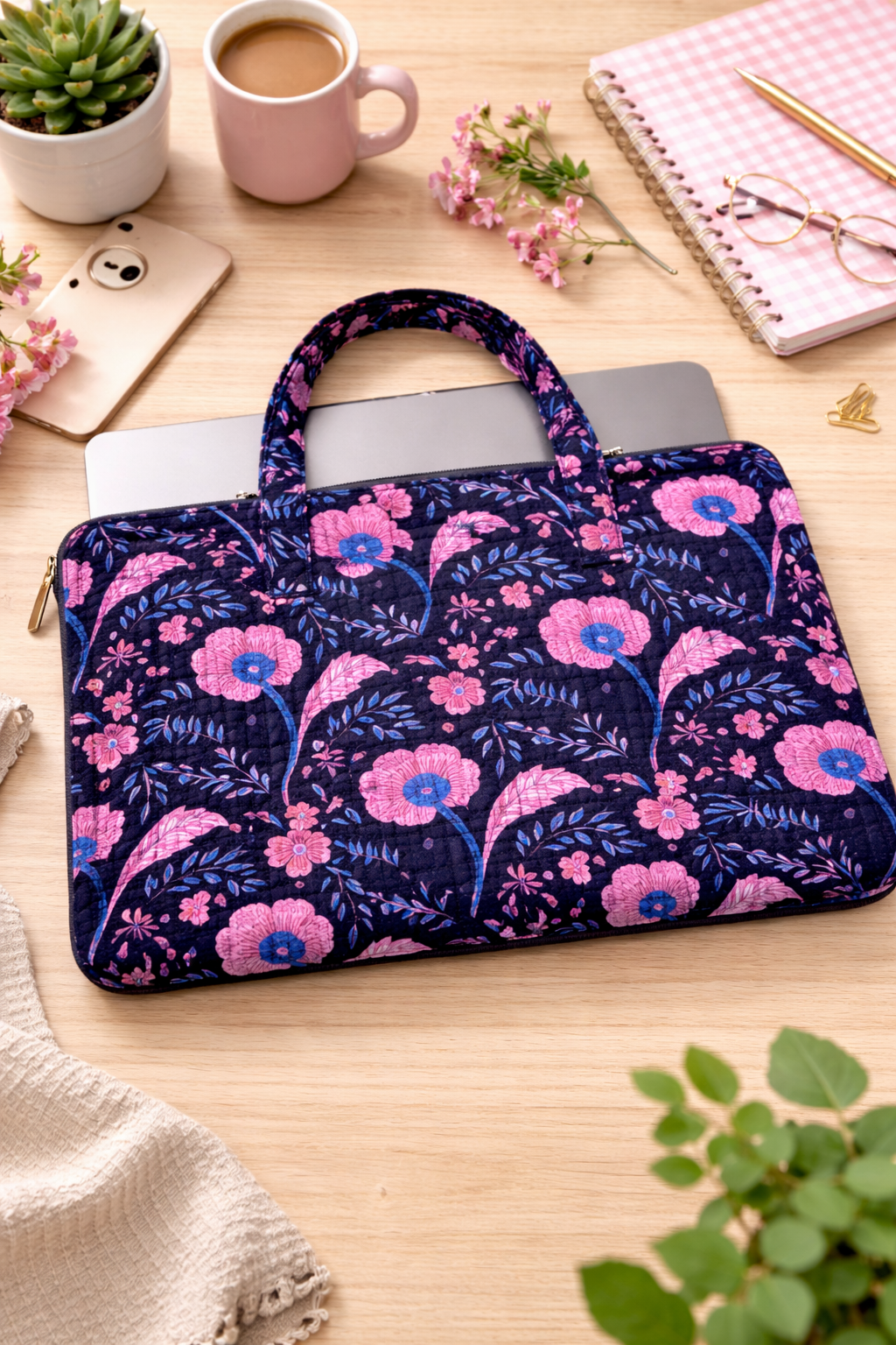 Premium Pure Cotton Laptop Bag (17 x 14 inches)