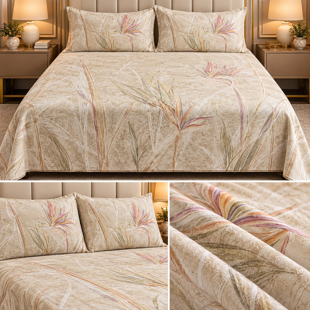 Cozy Luxe Winter Bedsheet Set – King Size 3 Pcs Product Code :- 55B2150RKEH