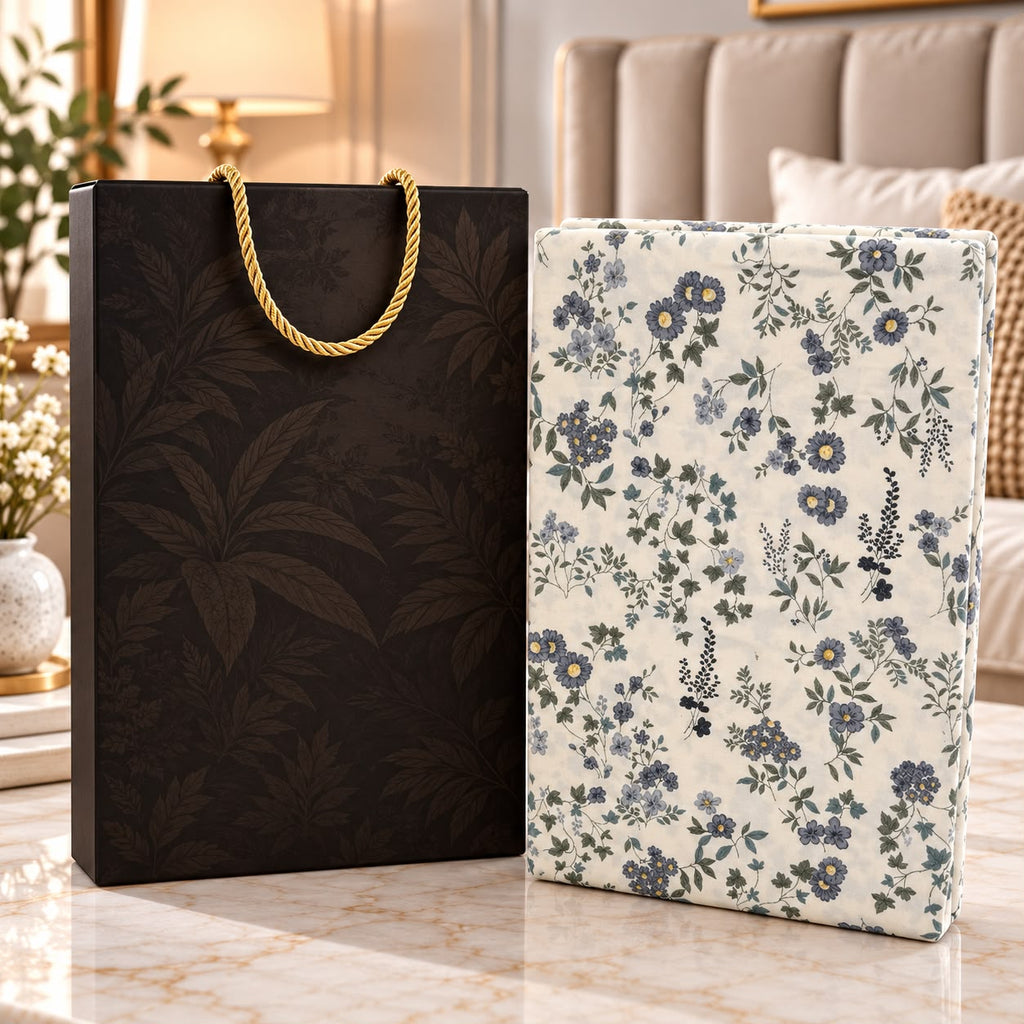 Luxe Premium Printed Bedsheet Gift Set – King Size 3 Pcs