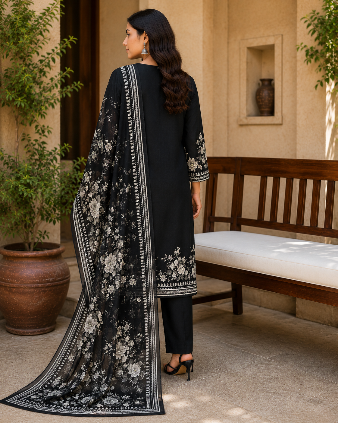 Zarqa 3-Piece Stitched Suit 🌻