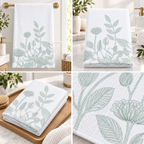 Savanna Rain Gauze Cotton Bath Towel – Artistic Printed Design | 70 × 140 CM