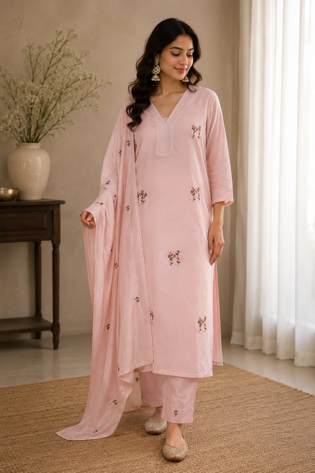 Gulabi 3-Piece Stitched Suit 🌸