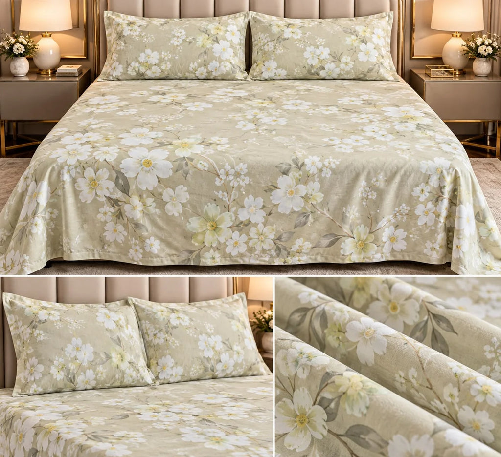 Cozy Luxe Winter Bedsheet Set – King Size 3 Pcs Product Code :- 55B2150RKEH
