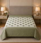 Reversible Cotton Dohar – Single Bed pair  (160 × 220 cm) Product Code :- 55B185KEH