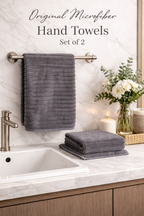 Premium Microfiber Hand Towels – Set of 2 (40 x 60 cm)
