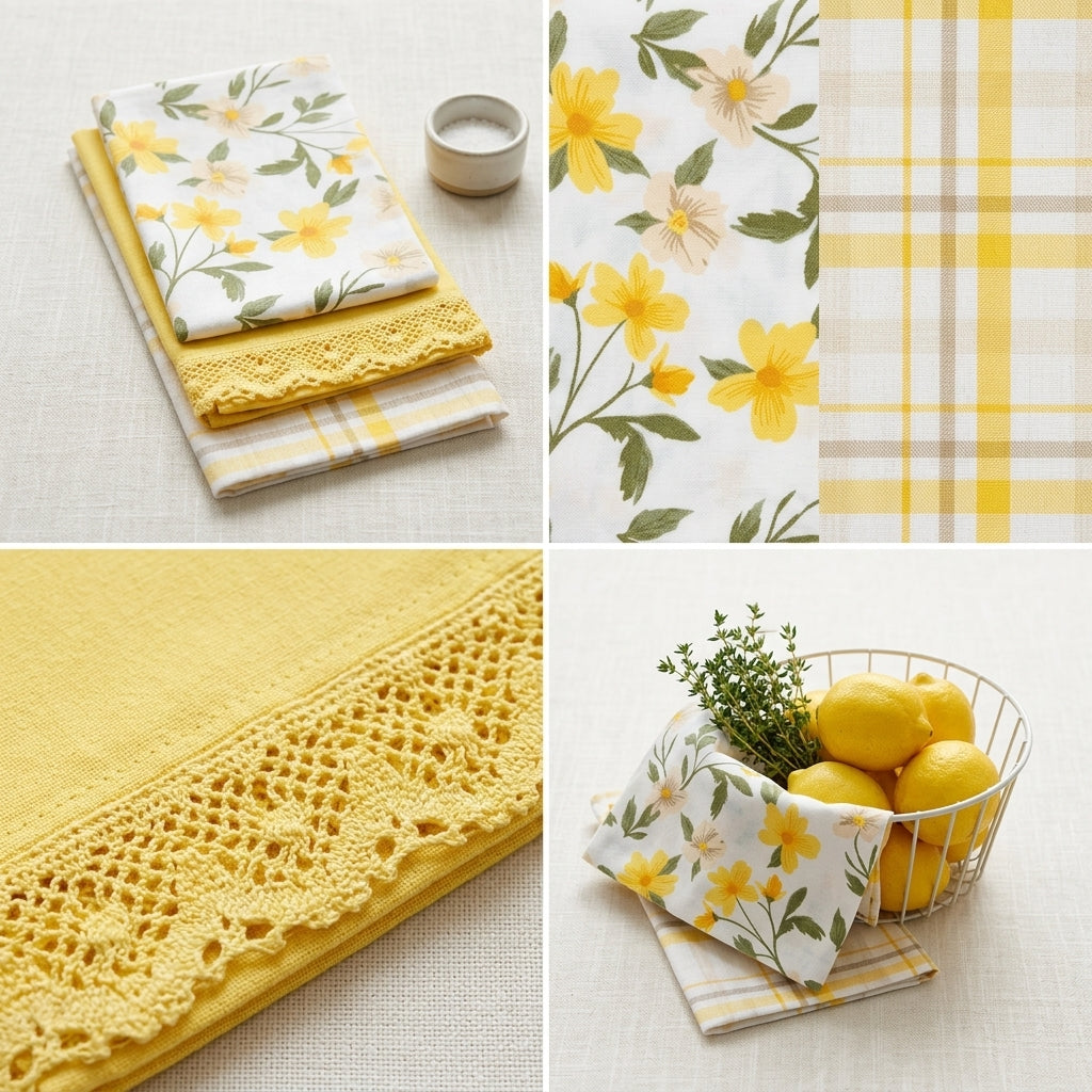 3-Piece Cotton Kitchen Napkin Set | Soft & Absorbent Multi-Purpose Kitchen Towels