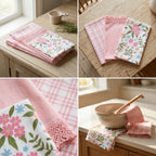 3-Piece Cotton Kitchen Napkin Set | Soft & Absorbent Multi-Purpose Kitchen Towels