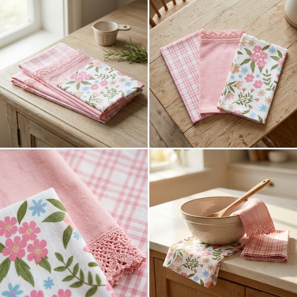 3-Piece Cotton Kitchen Napkin Set | Soft & Absorbent Multi-Purpose Kitchen Towels