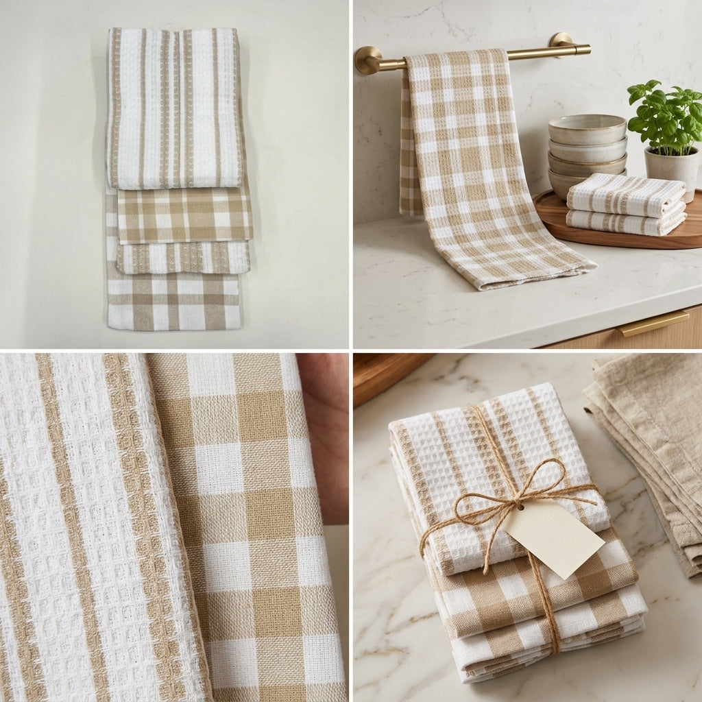 3-Piece Cotton Kitchen Napkin Set | Soft & Absorbent Multi-Purpose Kitchen Towels