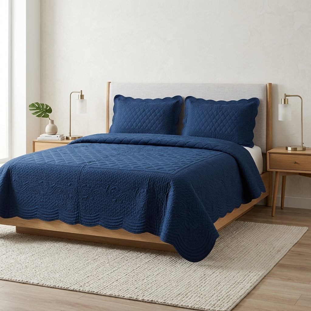 3 Pc Royal Quilted Bedcover King Size