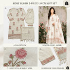 Rosy Raat 3-Piece Stitched Suit 🌻