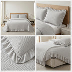 Quilted Bedcover Set – 3 Piece King Size