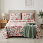 Premium Pure Cotton Bedsheet 90 × 108 Inches (7*9 Feet) Quilted Pillow Covers Product Code :- 55B75RKEH