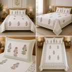 Motif Muslin Quilted Bedcover – King Size Luxury Product Code :- 55B365RKEH