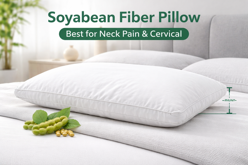 Premium Soybean Fiber Pillow – Soft &amp; Skin-Friendly Comfort