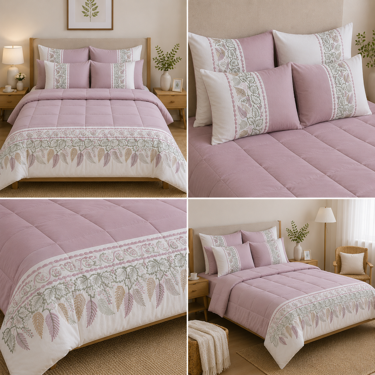 Summer 6 Pcs AC Comforter Set Product Code :- 55B298RKEH