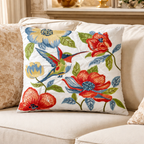 Hand Embroidered Cushion Covers – 20 x 20 Inch (Cotton Base)
