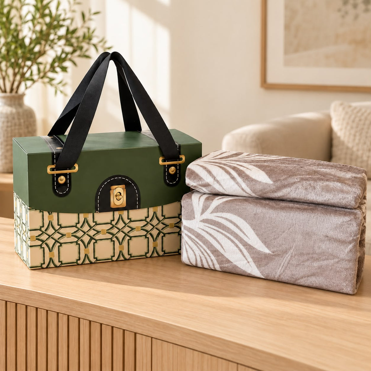 Velvet Touch Bedsheet Gift Box – Premium 3 Pcs Set