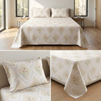 English Garden Floral 100% Pure Cotton Bedsheet Set – King Size 108 × 108 Inches