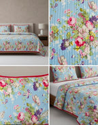 Victorian Reversible Quilted Bedcover – Inspired by Classic British Designs Product Code :- 55B198RKEH