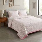 Victorian English King Size 3-Piece Quilted Bedcover Set Product Code :- 55B156RKEH