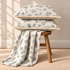 Vintage English Garden Floral Bedsheet Set with Elegant Lace Pillow Covers – 3 Pcs